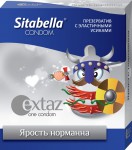 Презервативы, Sitabella (Ситабелла) 1 шт Экстаз ярость норманна с усиками